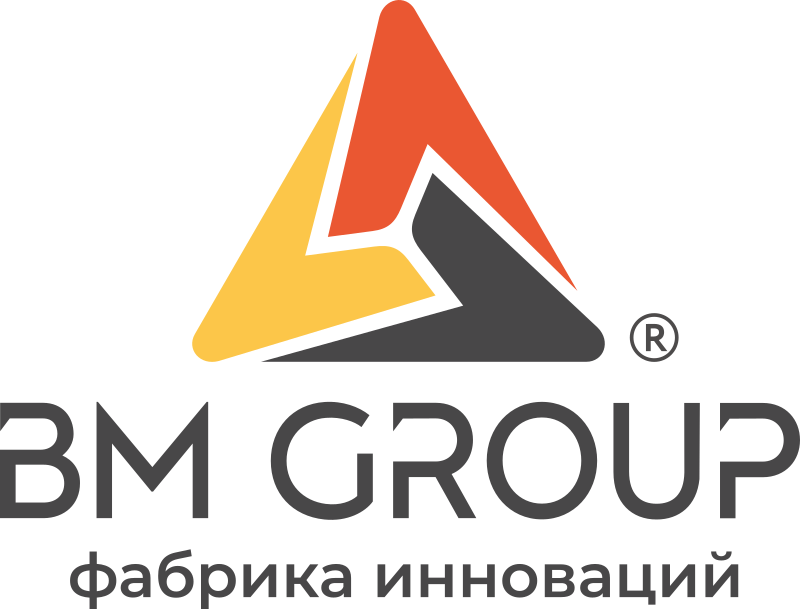 Фабрика инноваций. Логотип БМ групп. BM Group Баруткин.